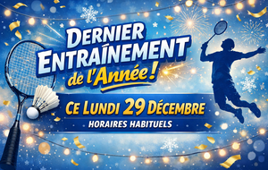 Dernier entraînement de l’année !